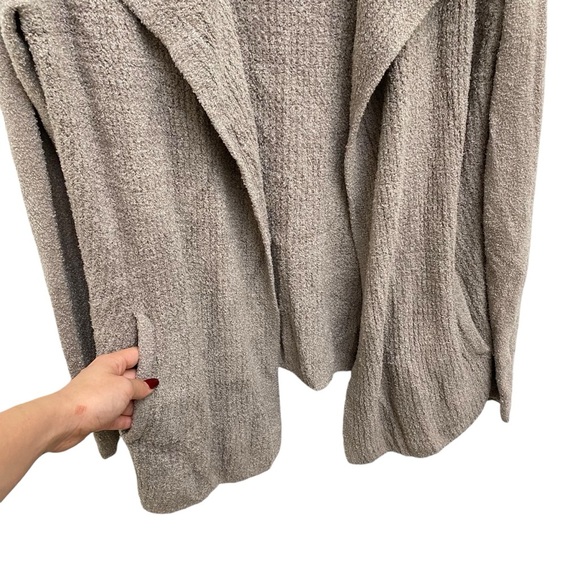 Barefoot Dreams Cozychic Lite Island Cardigan In Nickel Size XL - Picture 3 of 11